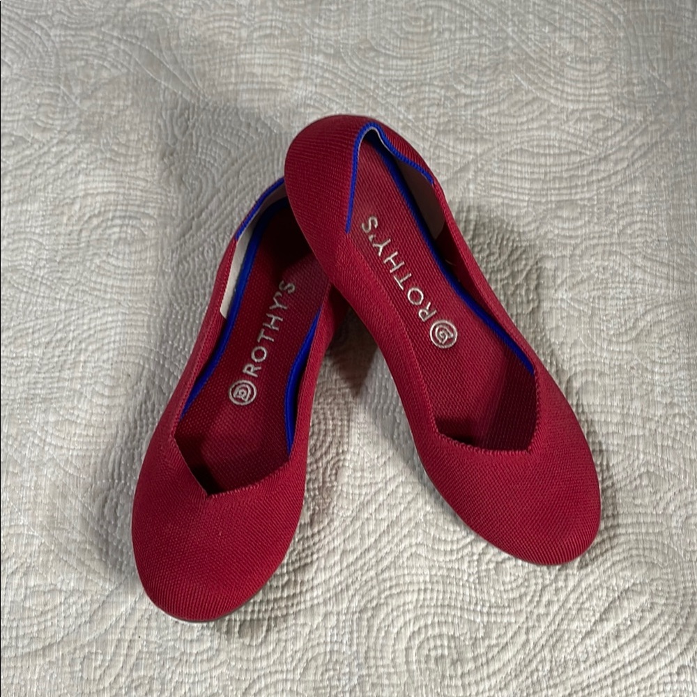 Rothy's Little Red Wagon Flats Comfortable Slip-On Loafers